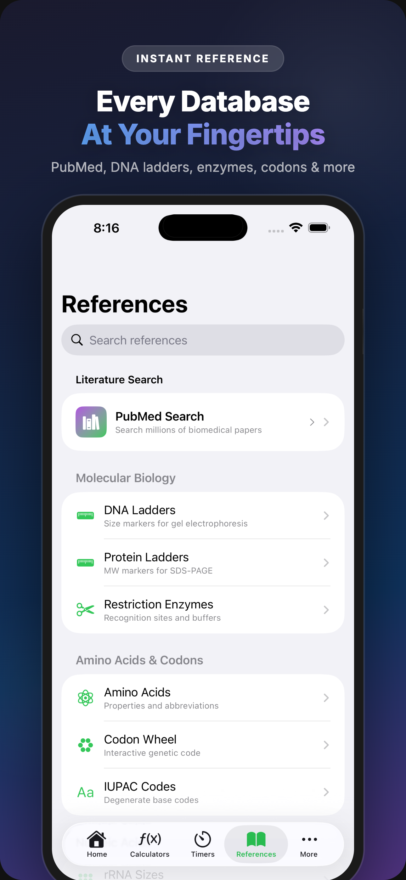 Reference databases at your fingertips