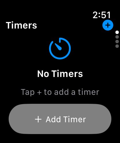 Lab Tools Pro bench timers on Apple Watch